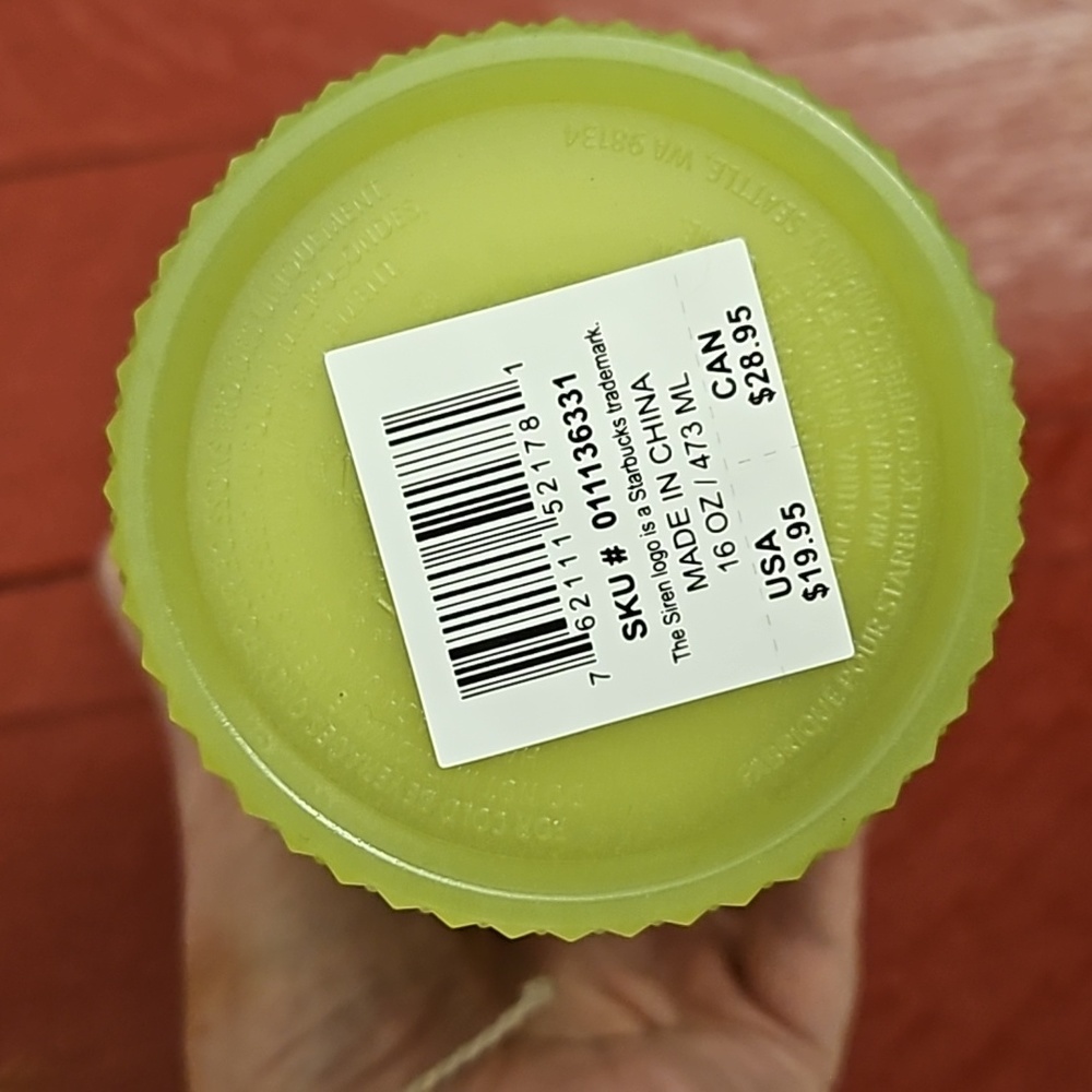 🎉HP🎉 Starbucks Lemongrass Studded Tumbler (Glow-in-the-dark) - Picture 4 of 4